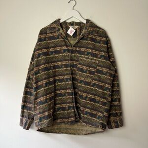 Vintage 1990s Patterned Cotton Flannel